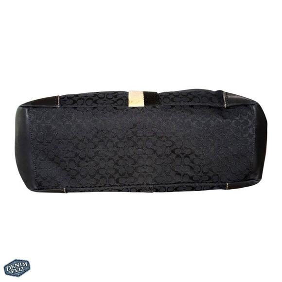 Coach Vintage Black/Royal Blue Voyager Signature Multifunction Tote/Diaper Bag - Picture 6 of 16